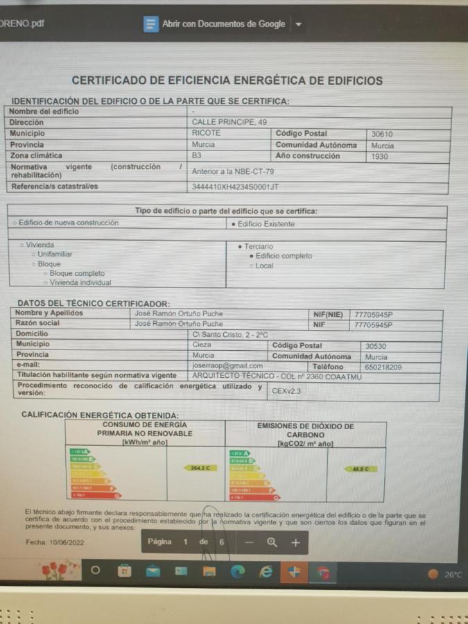 Aljibe De Monastrell Hostel Ricote Kültér fotó